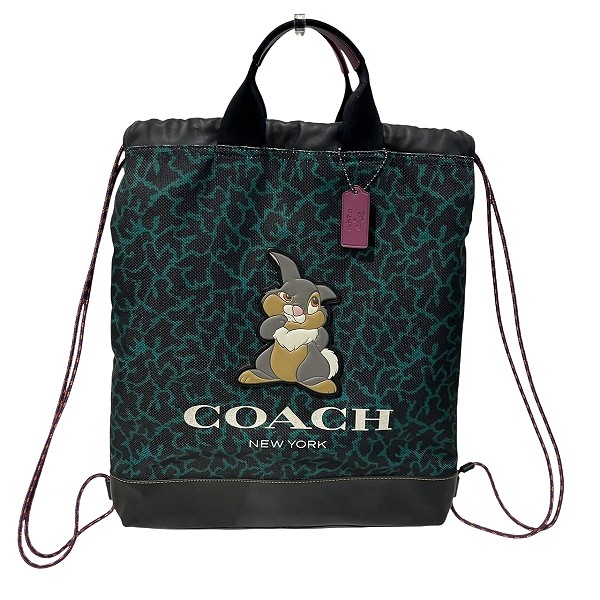 楽天市場】【中古】 COACH （コーチ） Disney ﾀﾞﾝﾎﾞ ﾊﾞｯｸﾊﾟｯｸ