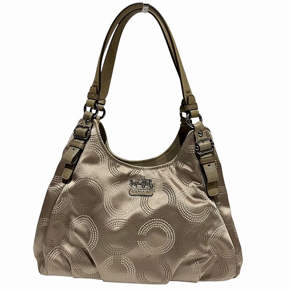 COACH コーチ マディソン ハンドバッグ ポーチ ピンク オプアート 2010年春モデル】COACH（コーチ） バッグ マディソン オプ