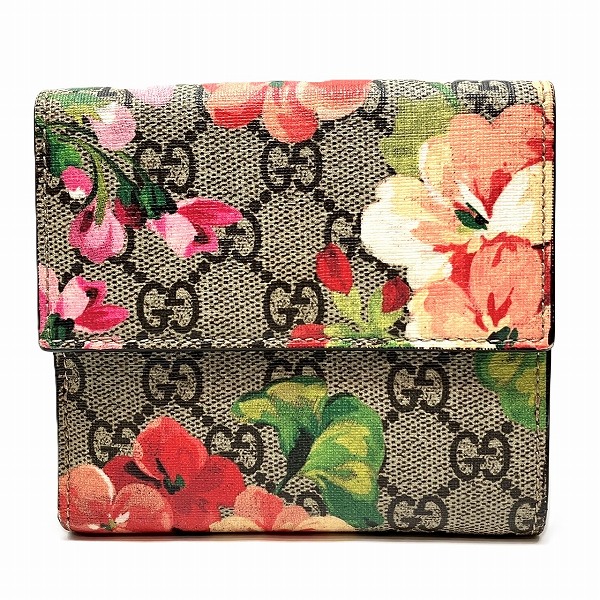 ブ*e様 【希少】GUCCI ブルームス　ミニ財布 GGエンブレム〕スモールウォレットライトブルー レザー | GUCCI公式
