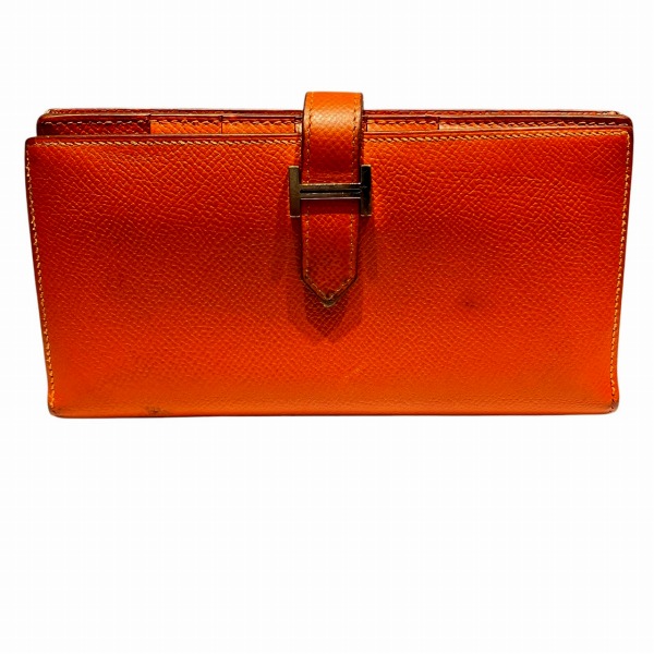 【美品】【5/17まで最終値下げ】HERMES ピンクレザー 二つ折り長財布 楽天市場】【財布】HERMES エルメス ベアンスフレ 2つ折長財布