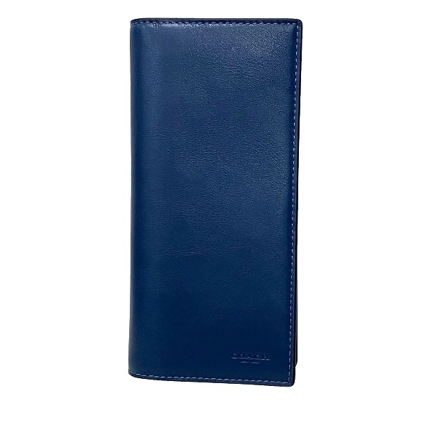 コーチ COACH ブレスト ポケット ウォレット CZ259 長財布 2つ折り財布 メンズ 送料無料 【中古】