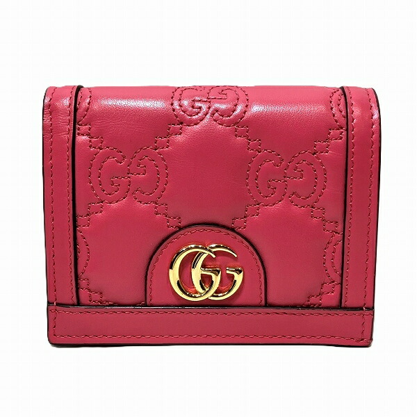 グッチ GUCCI GGマトラッセ 723786 2つ折り紙入れ レディース 貨物輸送無料 【中古】