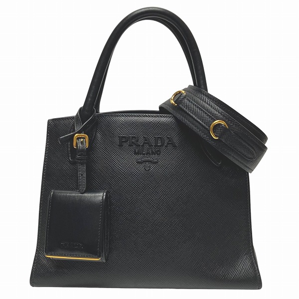 美品 プラダ モノクローム バッグ ハンドバッグ 2WAY ショルダー ブラック 楽天市場】PRADA プラダ モノクローム スモールバッグ