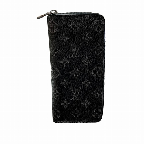 ルイヴィトン Louis Vuitton モノグラムエクリプス ジッピーウォレット ヴェルティカル M62295 長財布 メンズ 送料無料 【中古】