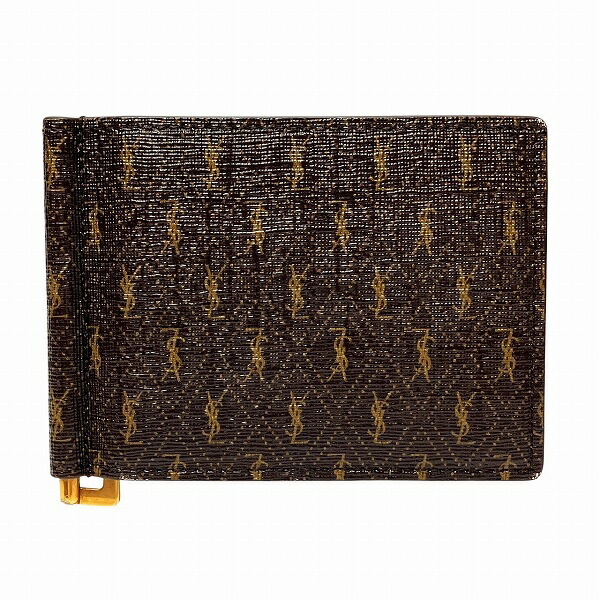 【極美品】 イブサンローラン  レザー マネークリップ  総柄　札入れ　メンズ 楽天市場】【財布】YVES SAINT LAURENT イヴ サン ローラン パリ