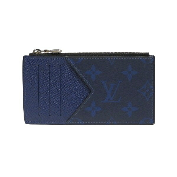 ルイヴィトン Louis Vuitton タイガラマ コインカード・フォルダー M30270 コバルトブルー コインケース メンズ 財布 送料無料 【中古】
