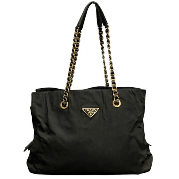 プラダ PRADA B4392 テスート ナイロン チェーンショルダー バッグ ショルダーバッグ レディース 送料無料 【中古】
