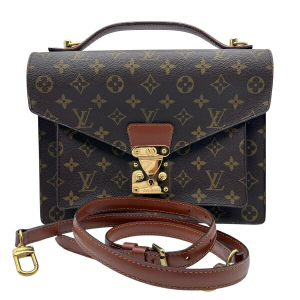 ルイヴィトン Louis Vuitton モノグラム モンソー28 M51185 御徒面子 ハンドバック レディース 貨物輸送無料 【中古】 バッグ-バッグ・小物・ブランド雑貨-レディースバッグ