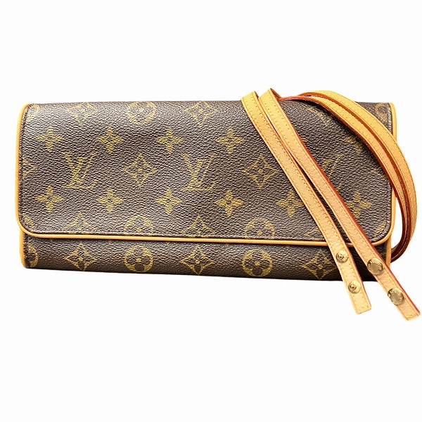 ルイヴィトン Louis Vuitton モノグラム ポシェットツインGM M51852 バッグ ショルダーバッグ レディース 送料無料 【中古】|ワンダープライス 店