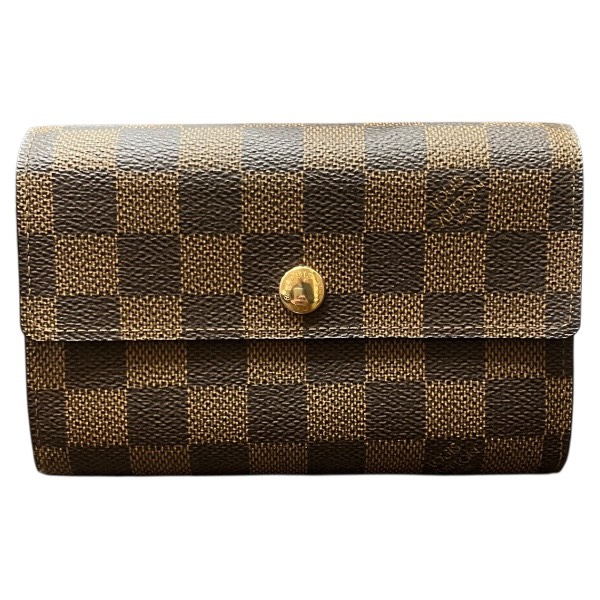 ルイヴィトン Louis Vuitton ダミエ ポルトフォイユ アレクサンドラ N63067 3つ折り財布 ユニセックス 送料無料 【中古】