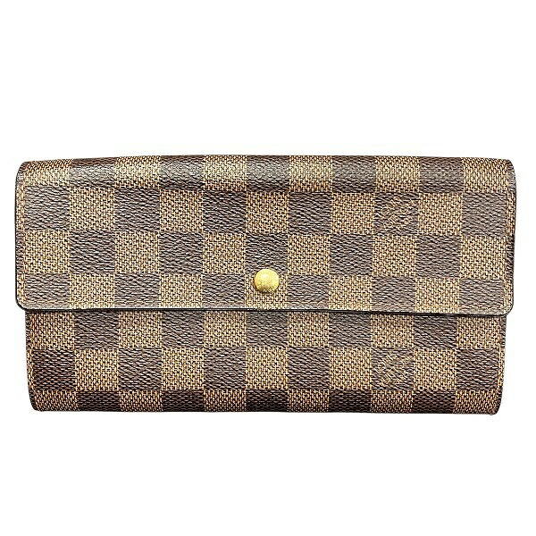 ルイヴィトン Louis Vuitton ダミエ ポルトフォイユサラ N61726 財布 長財布 レディース 送料無料 【中古】|ワンダープライス 店