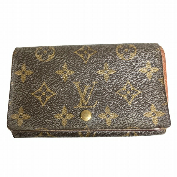 ルイヴィトン Louis Vuitton モノグラム ポルトモネ・ビエ トレゾール M61730 2つ折り財布 ユニセックス 送料無料 【中古】