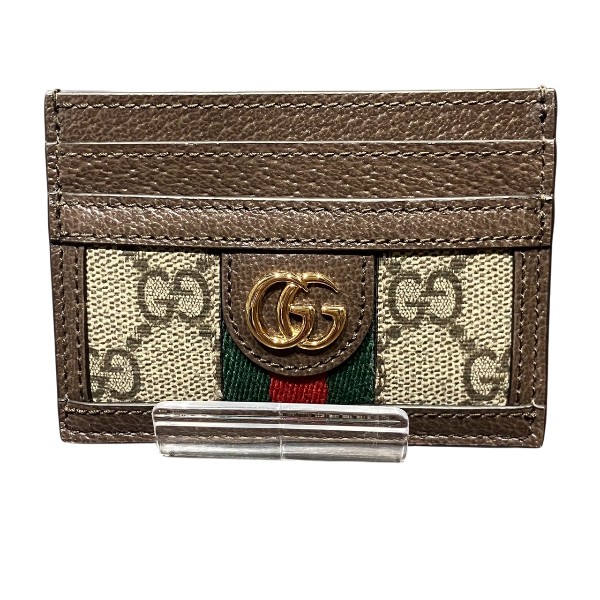 楽天市場】GUCCI グッチ GGキャンバス GG柄 キャンバス レザー カード