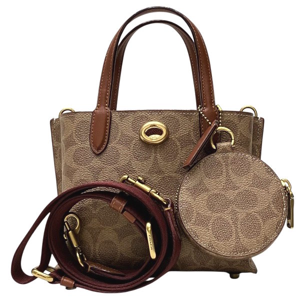 コーチ COACH ウィロウ トート18 CW550 3WAY バッグ トートバッグ ショルダーバッグ レディース 送料無料 【中古】|ワンダープライス 店