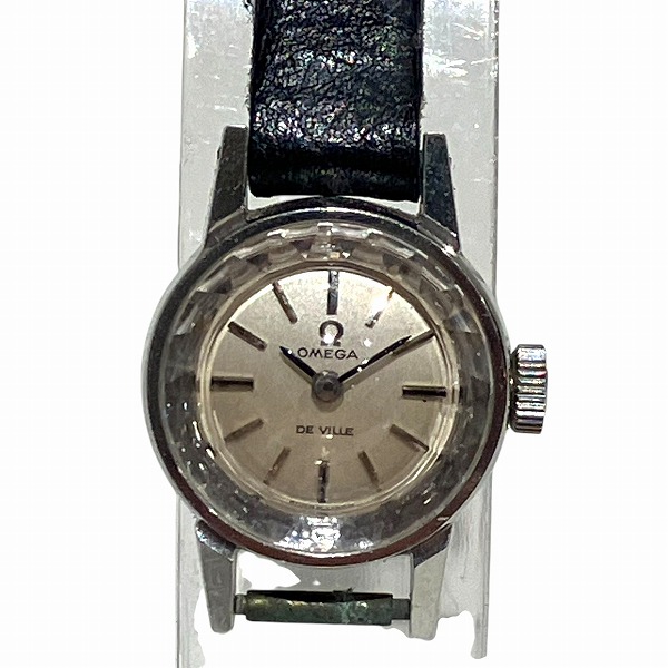 オメガ デビル 511.166 自動巻 カットガラス 時計 腕時計 レディース 送料無料 【中古】 オメガ OMEGA デビル カットガラス アンティーク 511.166 手巻き式