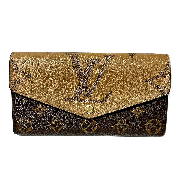 ルイヴィトン Louis Vuitton モノグラムジャイアント ポルトフォイユ・サラ M80726 長紙入れ 2つ折り紙入れ ユニ一発やる 貨物輸送無料 【中古】