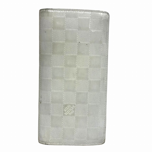 ルイヴィトン Louis Vuitton ダミエ・アンフィニ ポルトフォイユ ブラザNM N60335 長紙入れ 2つ折り紙入れ ユニ一発やる 貨物輸送無料 【中古】