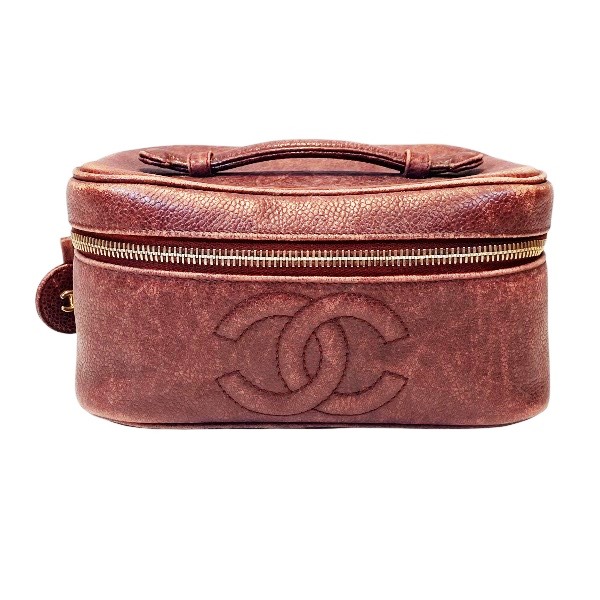 シャネル CHANEL バニティバッグ ココマーク コスメポーチ レディース 貨物輸送無料 【中古】