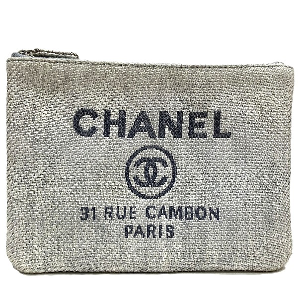 シャネル CHANEL ドーヴィル 合財袋 ラフィア ブランド名小物 合財袋 レディース 御徒面子 貨物輸送無料 【中古】