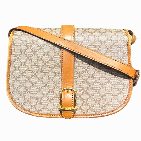 セリーヌ CELINE マカダム 御徒面子 ショルダーバッグ レディース 貨物輸送無料 【中古】