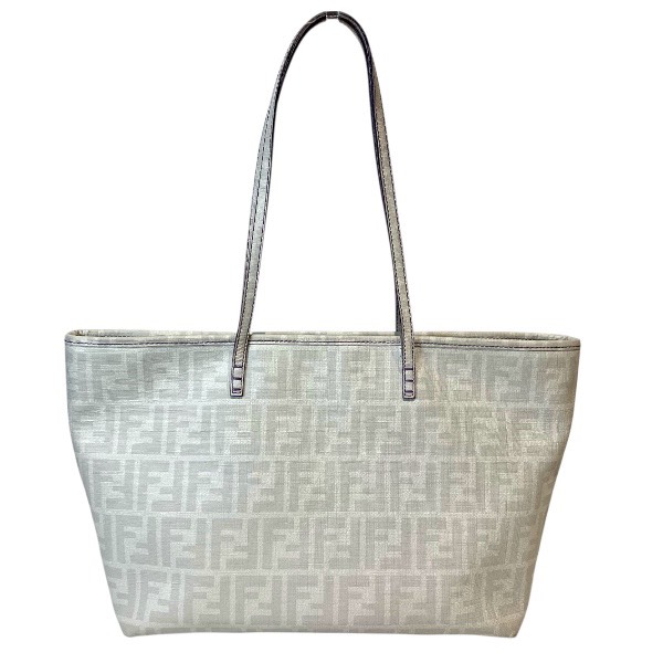 フェンディ FENDI 8BH198 ホワイト ズッカ柄 バッグ トートバッグ レディース 送料無料 【中古】