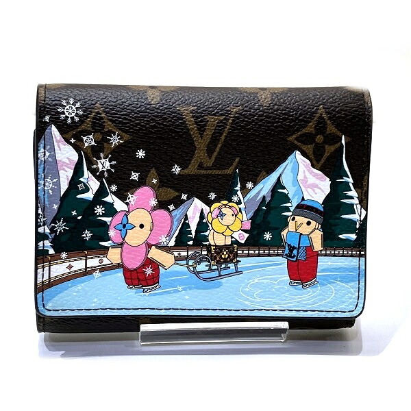 ルイヴィトン Louis Vuitton モノグラム ポルトフォイユ・ヴィクトリーヌ M82622 3つ折り紙入れ レディース 貨物輸送無料 【中古】