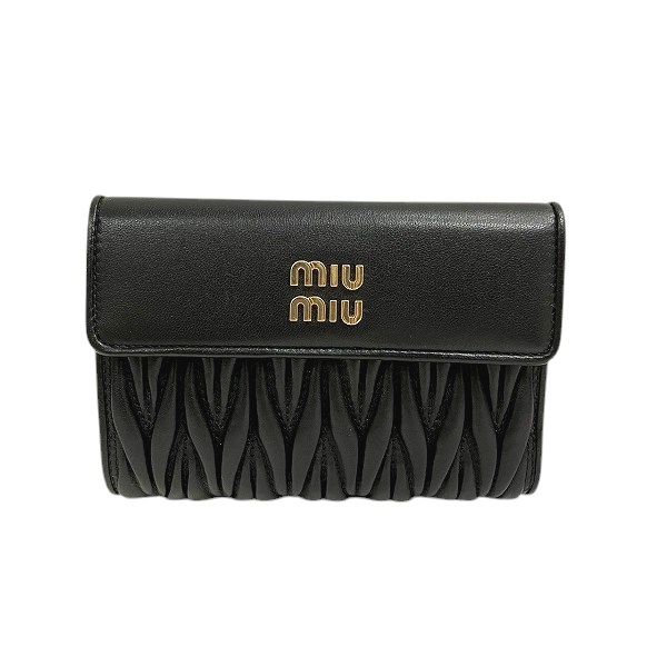 ミュウミュウ マテラッセ 5ML225 2FPP 3つ折り紙入れ レディース 貨物輸送無料 【中古】