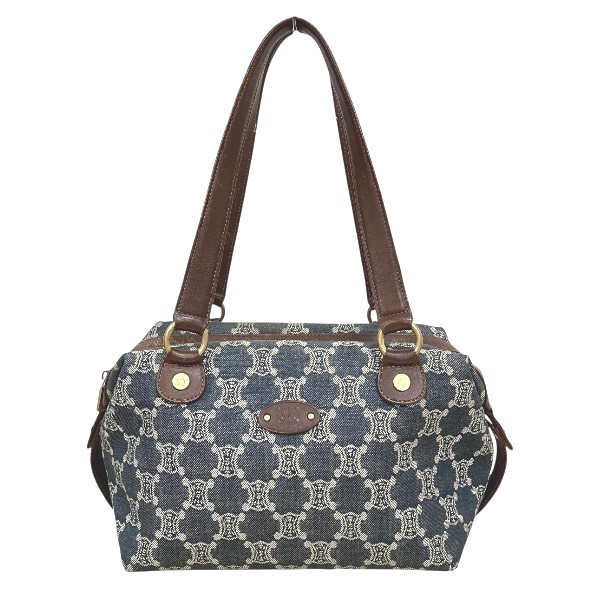 楽天市場】○【中古】セリーヌ ハンドバッグ CELINE マカダム柄 デニム