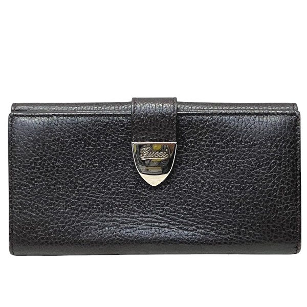 グッチ GUCCI 231837 赤銅色 長銭入れ 2つ折り銭入れ ユニ一発やる 貨物輸送無料 【中古】
