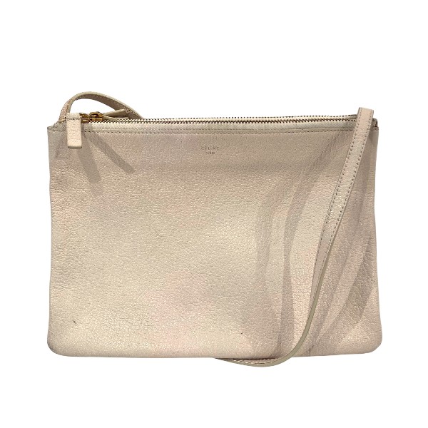 セリーヌ CELINE トリオ ラージ ブラウン バッグ ショルダーバッグ レディース 送料無料 【中古】