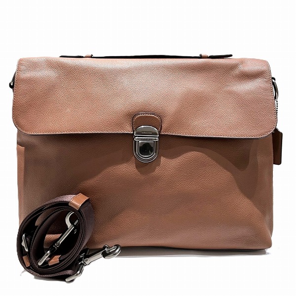 コーチ COACH ベケット フラップ ブリーフ F72509 2WAY バッグ ブリーフケース ショルダーバッグ メンズ 送料無料 【中古】 14,715円