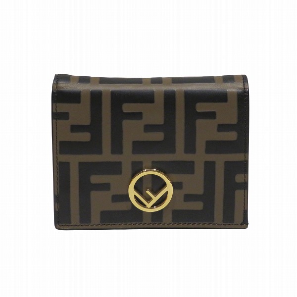 フェンディ FENDI エフイズ 8M0420 スモールウォレット 2つ折り財布 レディース 送料無料 【中古】