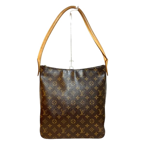 ルイヴィトン Louis Vuitton モノグラム ルーピングGM M51145 一肩先 御徒面子 トートバッグ レディース 貨物輸送無料 【中古】