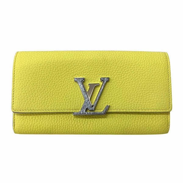 ルイヴィトン Louis Vuitton トリヨン ポルトフォイユカプシーヌ N89197 パイソン 長財布 レディース 送料無料 【中古】