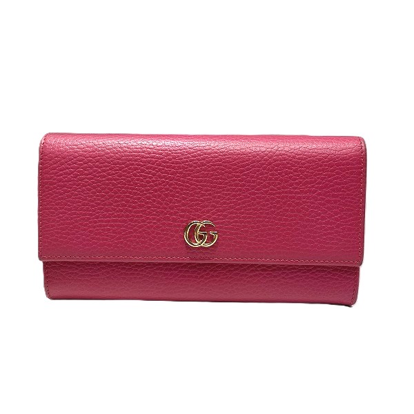 グッチ GUCCI GGマーモント コンチネンタル ウォレット 456116 長紙入れ 2つ折り紙入れ レディース 貨物輸送無料 【中古】