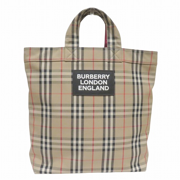 バーバリー Burberry 8017740 ヴィンテージチェック 2WAY アーカイブベージュ バッグ トートバッグ ユニセックス 送料無料 【中古】|ワンダープライス 店