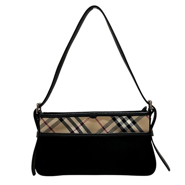 バーバリー Burberry 御徒面子 ノバチェック ハンドバック ショルダーバッグ レディース 貨物輸送無料 【中古】
