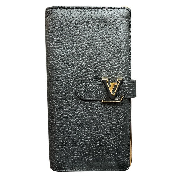 ルイヴィトン Louis Vuitton トリヨン LVヴェルティカル M81330 長紙入れ ユニ一発やる 貨物輸送無料 【中古】
