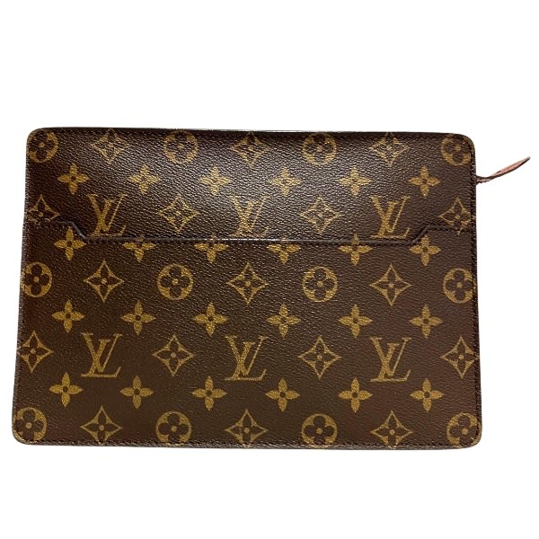 ルイヴィトン Louis Vuitton モノグラム ポシェット オム M51795 クラッチペダル 御徒面子 二つ目御徒面子 メンズ 貨物輸送無料 【中古】