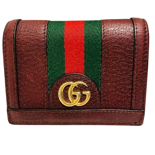 グッチ GUCCI オフィディア GGスプリーム 523155 2つ折り財布 レディース 送料無料 【中古】|ワンダープライス 店