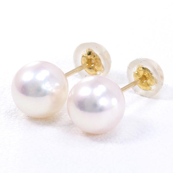 最新入荷 K18 18金 YG イエローゴールド ピアス パール 総重量約1.0g