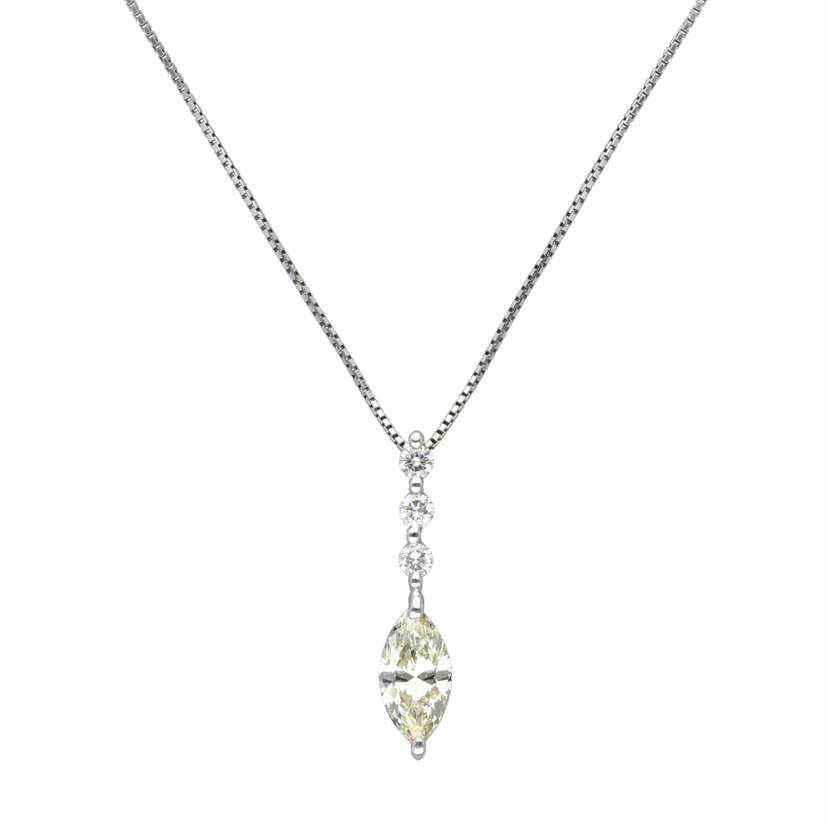 PT900/850ダイヤネックレス1.013/0.18ct/ネックレス/Aランク/59【中古】 139,500円