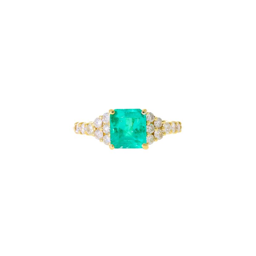 K18エメラルドダイヤリング1.70/D0.49ct/#12.5/リング/Aランク/24【中古】｜ワンダーレックス 店