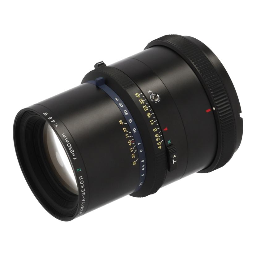 Mamiya-Sekor Z 250mm f/4.5 レンズ MAMIYA SEKOR Z 250mm f/4.5 W MF Lens For RZ67 Pro II w/ Hood