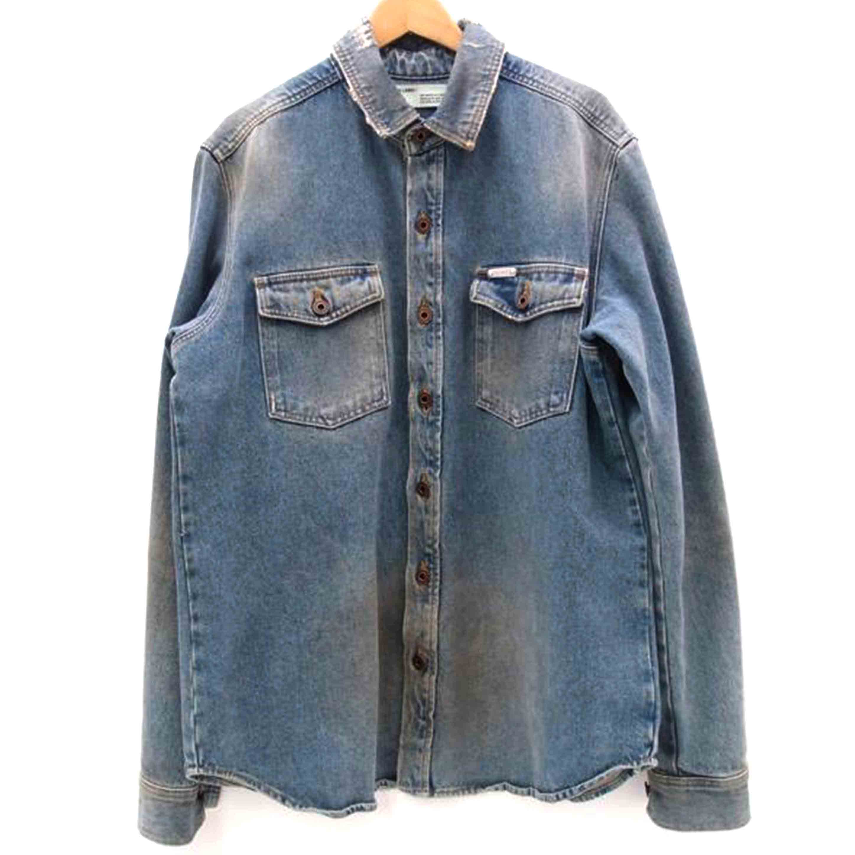 オフホワイト off-white デニム ジャケット ヴァージルアブロー 楽天市場】オフホワイト OFFWHITE メンズ デニムジャケット