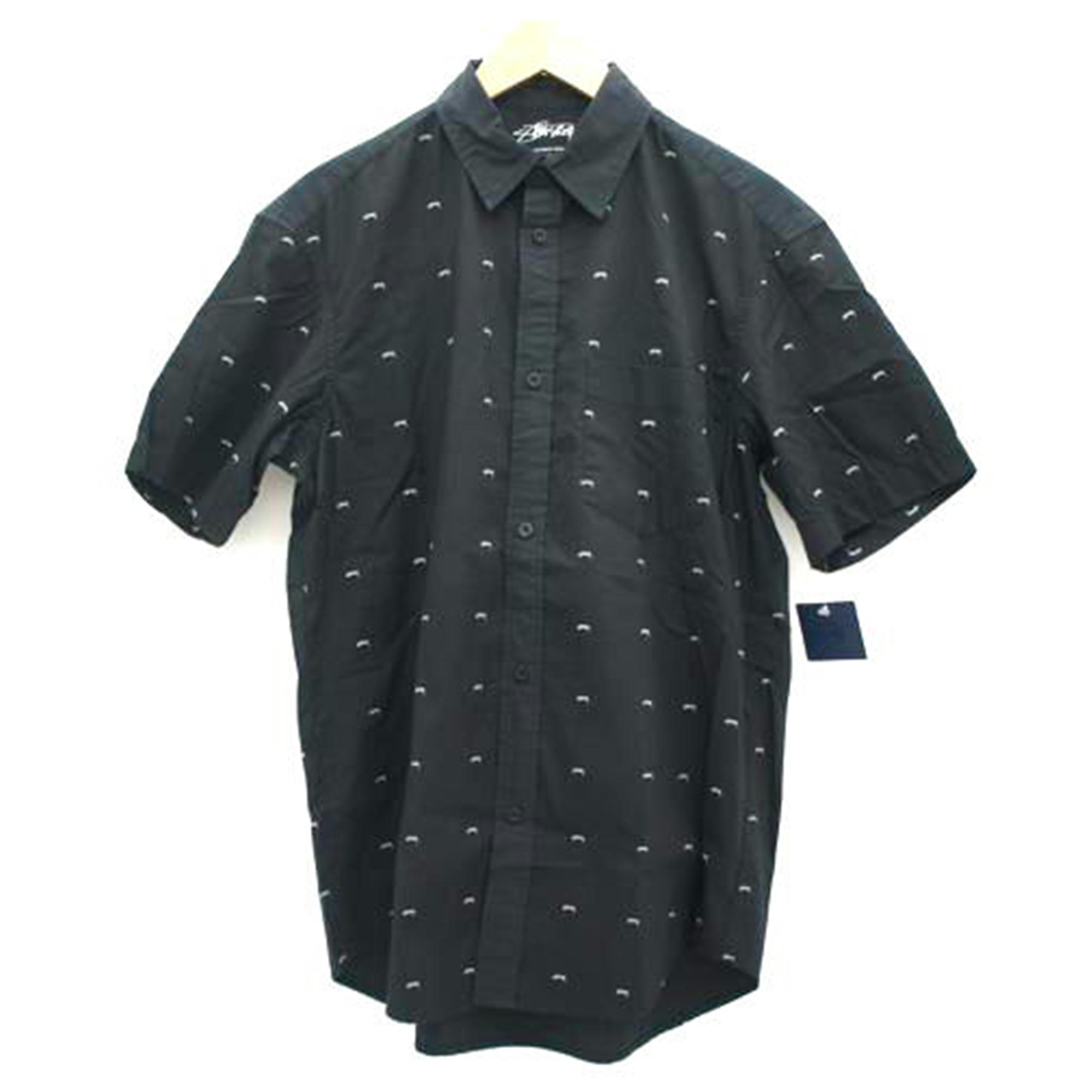 STUSSY カモフラージュ ベースボールシャツ Lサイズ Stussy : カモ柄 ベースボールシャツ☆L☆グリーン系 迷彩