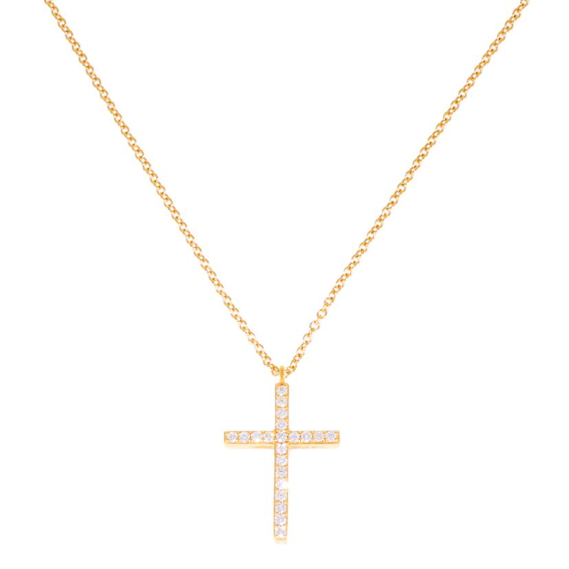 TIFFANY&Co. ティファニー/◎K18メトロクロスダイヤネックレス/Aランク/59【中古】｜ワンダーレックス 店