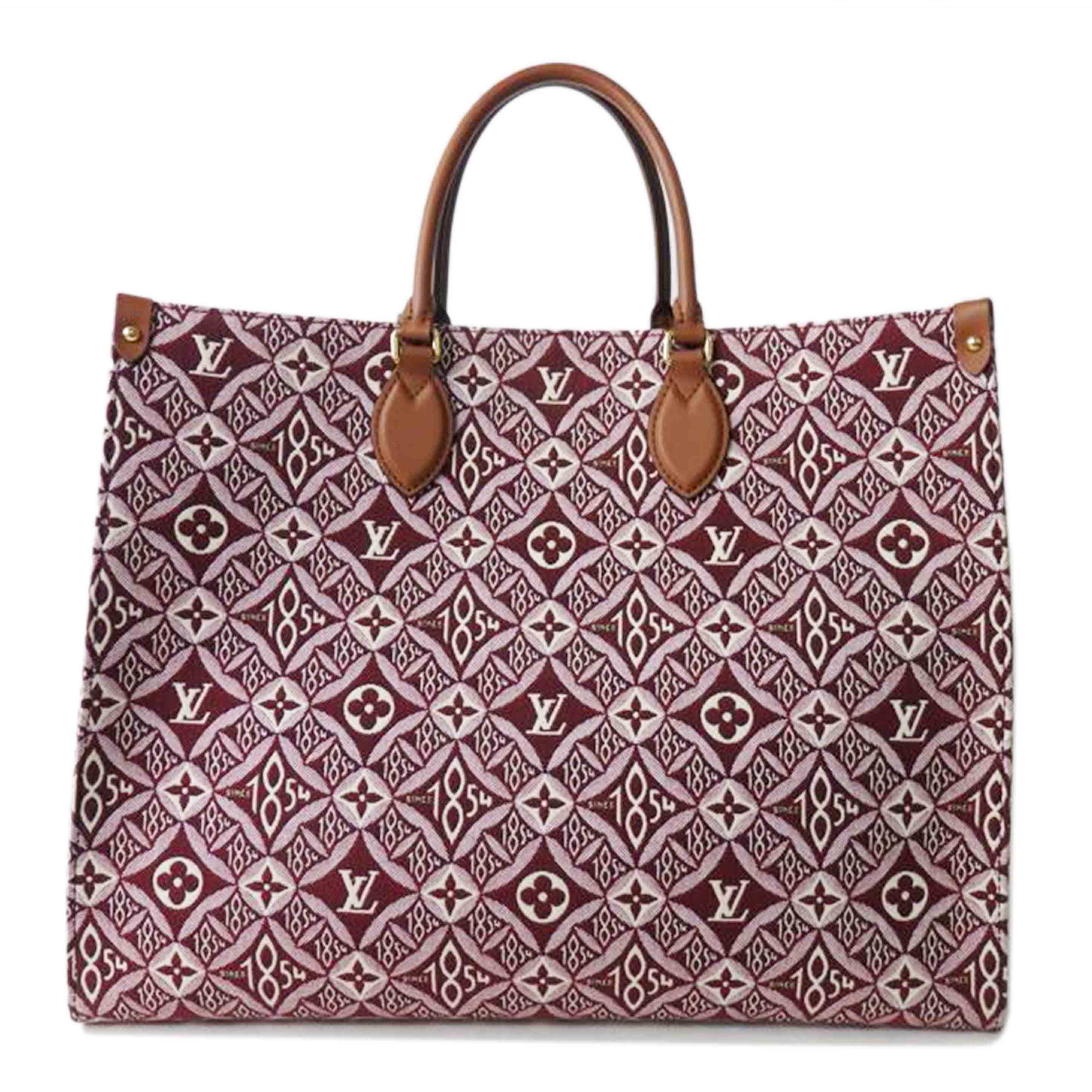 LOUIS VUITTON ルイ･ヴィトン/オンザゴーGM/Since 1854/モノグラム･ジャガード/ボルドー/M57185/FL3***/SAランク/84【中古】