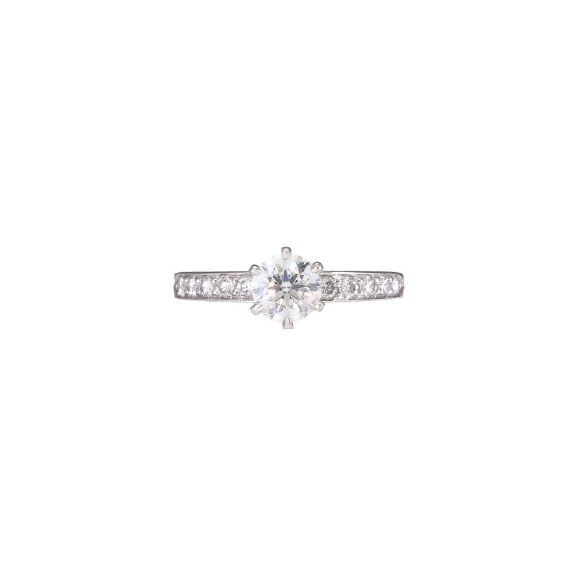 TIFFANY&Co ティファニー/PT950ダイヤリング0.74/#10/T鑑定/4.8/17520121/0.74/Aランク/75【中古】