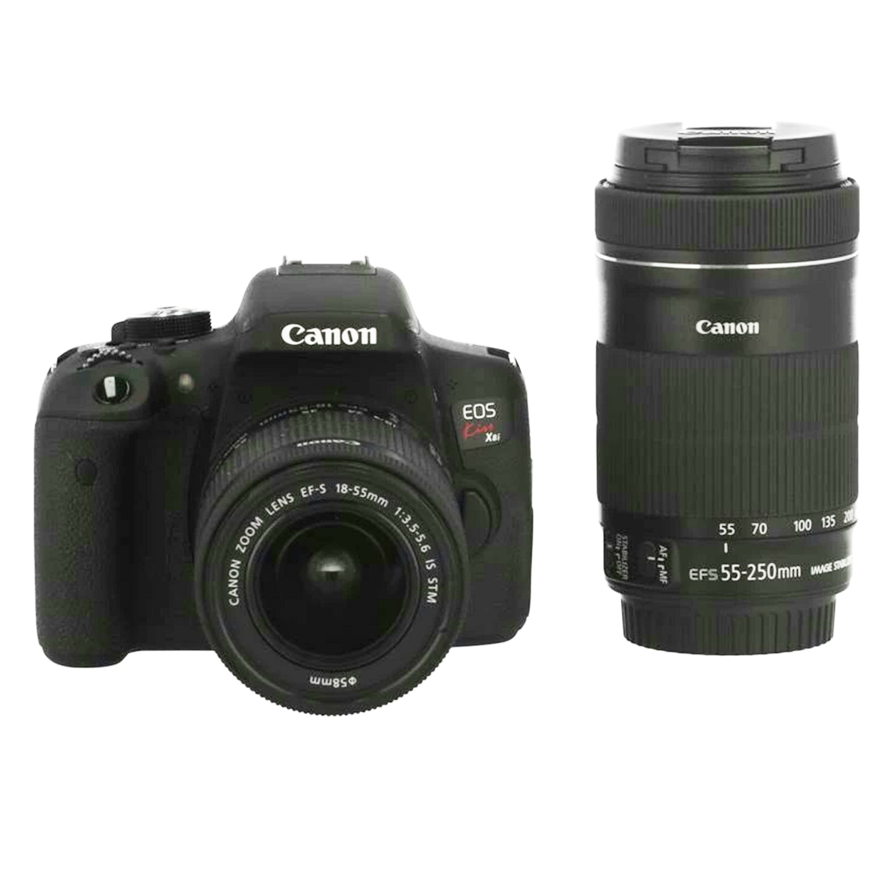Canon 加農砲/デジタル一眼/EOS Kiss X8i ダブルズームキット/041123083/A価値づける/62【中古】